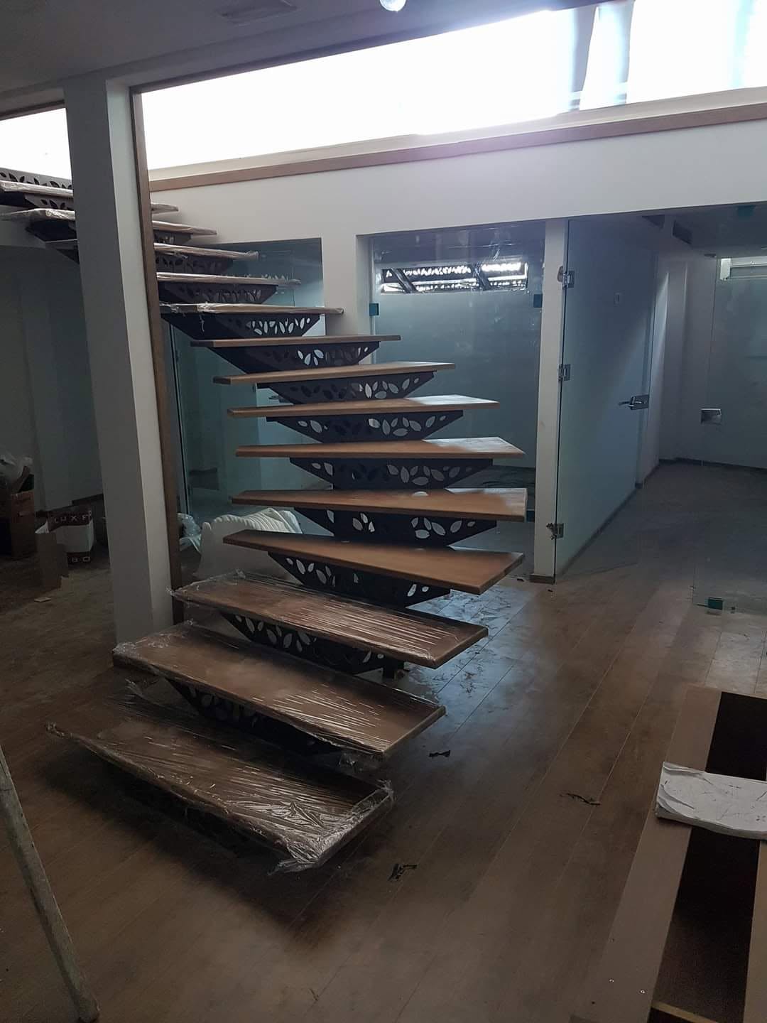Escalier Moderne Bois et Métal